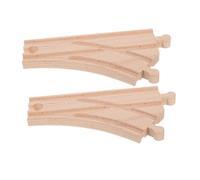 Yardwe Jouets Éducatifs Accessoires De Voie Ferrée en Bois Lensemble De Voie Ferrée Garçons Et Filles