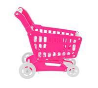 Yardwe Jouets Mini Caddie Panier d'achat pour Tout-Petits Mini-Shopping Poupée Chariot de Chariot Petit Panier Chariot d'épicerie pour Les Enfants Plastique Rose