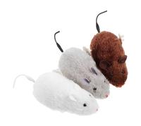 Yardwe Jouets Réalistes pour Chats Souris À Remonter 3 Pièces Jouets Interactifs pour Chats Dintérieur Et Dextérieur