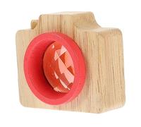 Yardwe Kaleidoscope Jouet Garçon Fille Bois avec Objectif Design Compact Cadeau ou Jouet Éducatif