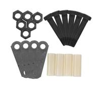 Yardwe Kit de Manilles pour Essieux de Remorque avec Accessoires à Usure Corrosion Conçu pour Ressorts à Lames Double Œil Incluant de et Facile à Entretenir