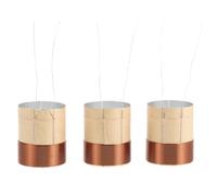 Yardwe Kit de réparation de bobine mobile en cuivre pour haut-parleur de graves (3 pièces) - 25,5 mm (1 pouce) - Pièces de rechange pour haut-parleur de graves - Fil de bobine mobile pour
