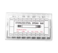 Yardwe Kit de Réparation de Montre avec Outil de Retrait de Barrettes à Ressort Goupilles et Pochette pour Changement de Bracelet Argent