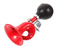 Yardwe Klaxon de Vélo Design Créatif Rouge en Métal Décoratif et Facile à Installer Corne Vintage Puissante à Pression pour Vélo de Montagne et Route