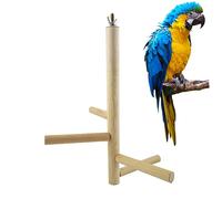 Yardwe Ladder Swing Bois Rotatif pour Oiseaux Jouet Exercice Naturel pour Perruches Et Perroquets Cage à Oiseaux Réduit Ennui Et Stimule Activité