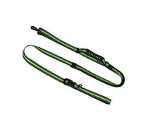 Yardwe Laisse de Chien Réfléchissante Ajustable pour Promenade Laisse Élastique Nylon pour Sécurité Nocturne et Confort de Votre Animal