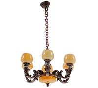 Yardwe Lampe de Plafond Miniature Modèle de Lampe Rétro pour Maison de Poupée Accessoire Décoratif pour Miniatures pour Créer Une Ambiance Chaleureuse et Romantique