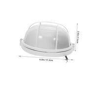 Yardwe Lampe Sauna Verre Luminaire Sécurisé Aluminium pour Cabine de Bain de Vapeur Accessoire Éclairage Sauna Résistant Installation Rapide et Luminosité