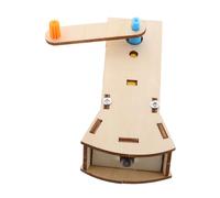 Yardwe Lampe Torche Solaire à Manivelle pour Garçon Et Filles Et Adultes Modèle DIY en Bois Lampe De Poche Éducative Compacte Production D'énergie Manuelle Portable pour Camping Et Urgences