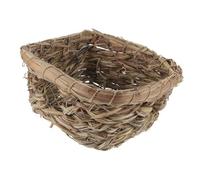 Yardwe Lit pour Animal De Compagnie en Herbe Tissée Naturelle pour Hamsters Nid De Hamster Fait Main