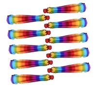 Yardwe Lot De 10 Bâtons De Ballons Arc-En-Ciel Accessoires De Sport Ballons De Fierté Bâtons De Tonnerre Générateur De Bruit D'Encouragement Joyeux Film Aluminium