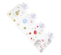 Yardwe Lot de 10 Bouillottes Transparentes Mignonnes pour L’Hiver, Chauffe-Mains Portables Isothermes à Injection D’Eau Chaude, Mini Pochettes Chauffantes pour Étudiants, Réutilisables