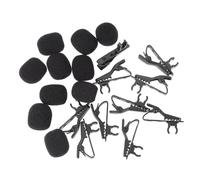 Yardwe Lot de 10 Mini-Pinces à Cravate Universelles pour Microphone Clips en Fer Faciles à Utiliser pour Vidéoconférences Enregistrements Vocaux et Karaoké en Ligne