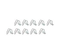 Yardwe Lot de 10 Pinces en U Robustes en Acier Galvanisé Argenté, Faciles à Installer Fixation de Tubes sur Étagères ou Enclos