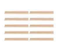 Yardwe Lot de 10 Plateaux en Bois pour Dominos (1 rangée), Accessoires de Jeu pour Le Jeu Mexican Train et Les Dominos (17 cm).