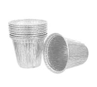 Yardwe Lot de 10 Seaux en Aluminium Argenté pour Égouttoir À Huile pour Barbecue pour Camping pour Seau À Graisse pour pour Ustensiles De Cuisine