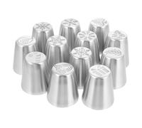 YARDWE Lot de 12 douilles russes pour glaçage de gâteaux, cupcakes, biscuits, gâteaux, Noël, anniversaire, fête de mariage