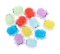 Yardwe Lot de 12 Figurines Miniatures Phosphorescentes en Résine pour Décoration de Jardin Halloween Micro-Paysage Accessoires Créatifs Petites Araignées Lumineuses