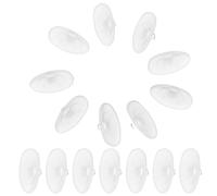 Yardwe Lot de 12 paires de plaquettes nasales antidérapantes pour lunettes - Protections en silicone pour lunettes - Kit de réparation de lunettes - Housse de protection antidérapante pour lunettes
