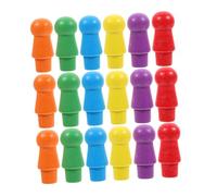 Yardwe Lot de 120 Multicolores en Bois pour Jeux de Société Accessoires de Jeu Pièces de Jeu 6 Couleurs Résistants pour Dames Chinoises et Autres Jeux de Société