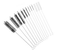 Yardwe Lot de 13 Brosses pour Paille en Acier Inoxydable et Nylon, Compactes et Anti-salissures, Nettoyeur pour Biberons Bébé et Bouteilles Familiales