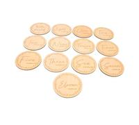Yardwe Lot De 13 Cartes Commémoratives En Bois Pour Nouveau-Né Étape Importante De La Crèche Premier Signe De Bébé Annonce De Bébé Mois De Bébé Carte De Croissance De Bébé Mois De