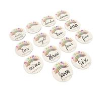 Yardwe Lot De 14 Cartes Mensuelles Pour Bébé Étapes Importantes Pour Les Nouveau-Nés Nom Bienvenue Signe Pour Nouveau-Né Étapes Importantes Pour Bébé Cartes Décoratives Pour Les