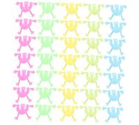 Yardwe Lot de 140 Jouets Rebondissants en Plastique à Presser pour Garçon et Filles Jouets Amusants pour Fête Jeu de Saut Accessoires de Fête