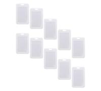 Yardwe Lot de 15 Étuis Transparents en Plastique pour Protection de Cartes, Porte-badge Portable Couverture Refermable, pour Étudiants et Personnel Scolaire
