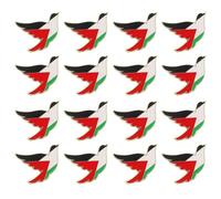 Yardwe Lot de 16 Broches Symbole de Paix en Alliage de Zinc Broches Émaillées Drapeau Palestinien Épingles de Revers Polyvalentes pour Veste Chapeau Cravate et Paquet à Dos