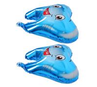 Yardwe Lot De 2 Ballons à Thème En Aluminium Forme Dent Bleu, Décorations Baby Shower Bébé, Fournitures Fête Prénatale, Ballons De Fête Dentaires Pour Événement Bébé