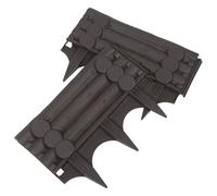 Yardwe Lot de 2 Bordures de Jardin en Plastique Effet Bois Clôture Décorative Extérieure pour Pelouse et Potager Barrière Résistante aux Intempéries Couleur Violet Sable Installation