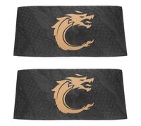 Yardwe Lot de 2 brassards élastiques de Capitaine de Football, brassards antichute pour l'entraînement des Jeunes, pour Hommes et Femmes, Badges de Capitaine pour Les matchs de Football