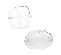 Yardwe Lot De 2 Cachettes pour Cochons d'Inde Apprentissage De La Propreté pour Animaux De Compagnie Complète pour Animaux De Compagnie Salle De Bain pour Hamsters