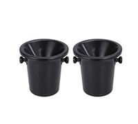 Yardwe Lot De 2 Crachoirs À Vin Ronds avec Double Poignée 8.27 Pouces Seaux À Glace Polyvalents pour Dégustation Cave Et Cadeau Œnologique