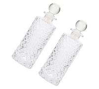 Yardwe Lot de 2 Flacons Aromathérapie en Verre 150ml Ouverture Lisse et Arrondie, Décoration D'espace Moderne et Délicate pour Événements ou Coiffeuse