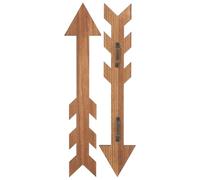 Yardwe Lot de 2 Flèches Murales en Bois Rustique pour Boîte aux Lettres Décoration Extérieure Résistante aux Intempéries Ornement Vintage pour Jardin et Portail Style Campagnard