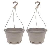 Yardwe Lot De 2 Jardinières Suspendues pour Extérieur Et Intérieur Paniers Muraux Faciles À Exposer De Place pour La Maison