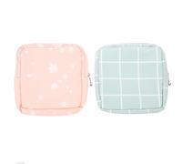 Yardwe Lot de 2 Pochettes Décoratives pour Serviettes Hygiéniques Petites Pochettes pour Pièces de Monnaie Tissu sans Odeur Format Compact Pratique pour Rangement Menstruel et Usage