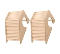 Yardwe Lot De 2 Ponts d'escalade en Bois pour Petits Animaux À Mâcher Cachette Cage Décoration Accessoires pour Petits Animaux Hamsters Gerbilles Souris Rats Hérissons