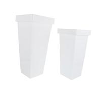 Yardwe Lot De 2 Seaux À Fleurs en Plastique pour Plantes De Bureau Élégant Support pour Bouquet De Fleurs pour La Décoration Intérieure
