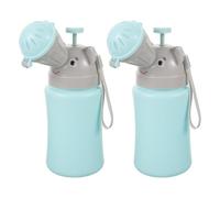 Yardwe Lot de 2 urinoirs portables d'urgence - Pot de toilette avec couvercle pour l'apprentissage de la propreté chez les enfants, idéal pour les voyages en voiture, le camping, le parc et