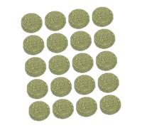 Yardwe Lot de 20 Gâteaux À l'herbe pour Molaires d'animaux De Compagnie Friandises pour Lapin Biscuits À l'herbe Naturelle Gâteaux À l'herbe De Lapin Biscuits À