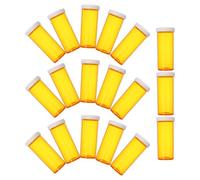 Yardwe Lot de 20 Piluliers Portables en Plastique PP Alimentaire avec Bouchon Vissable Étanche Petits Flacons Compacts pour Remède Comprimés et Vitamines - Organiseur de Voyage