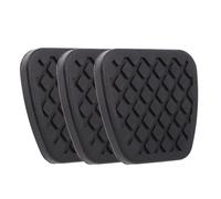 Yardwe Lot de 3 Couvre-Pédales en Caoutchouc Antidérapants pour Frein et Embrayage Patins Robustes Toutes Saisons Compatibles Voitures Suv et Camions Coussinets Ergonomiques