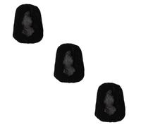 Yardwe Lot De 3 Housses De Protection pour Guitare Électrique en Flanelle Noire pour Protéger Les Touches des Guitares Acoustiques Et Électriques