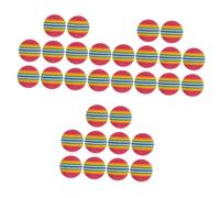 Yardwe Lot De 3 Jouets Interactifs Rebondissants pour Chats 1 65 Po en Eva Arc-en-Ciel pour Chatons Jeux De 10 Pièces X 3