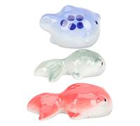 Yardwe Lot De 3 Ornements en Céramique Artisanat Exquis Ornements Flottants pour Aquarium Fournitures Décoratives pour Aquarium Style Rétro
