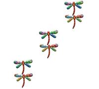 Yardwe Lot De 3 Pendentifs Libellules En Métal Pour Décoration Murale De Pendaison De Crémaillère (2 Pièces X 3)