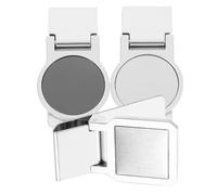 Yardwe Lot De 3 Pinces à Billets INOX Multifonction, Porte-Billets Métal Robuste, Clips De Fixation Compacts pour Homme, Usage Quotidien Et Bureau, Design Carré Et Rond, Finition Brossée Et Noire